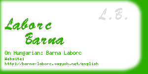 laborc barna business card